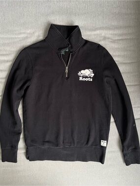 Roots Organic Original Quarter Zip Stein UNISEX